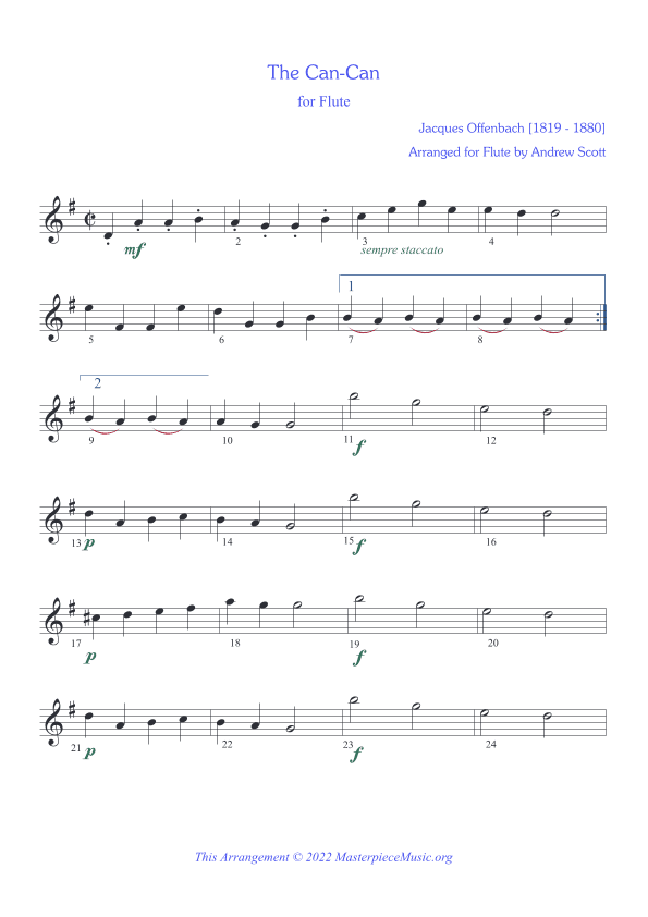 The Can-Can (arr. Andrew Scott)