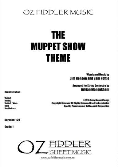 The Muppet Show Theme (arr. Adrian Mansukhani)