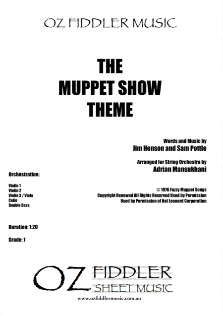 The Muppet Show Theme (arr. Adrian Mansukhani)