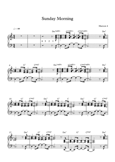 Sunday Morning (arr. Mercy, P)