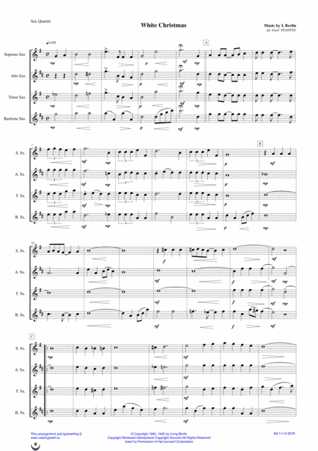 White Christmas (arr. Josef Štastný)