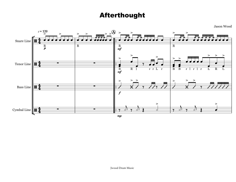 Afterthought (Drumline Cadence)