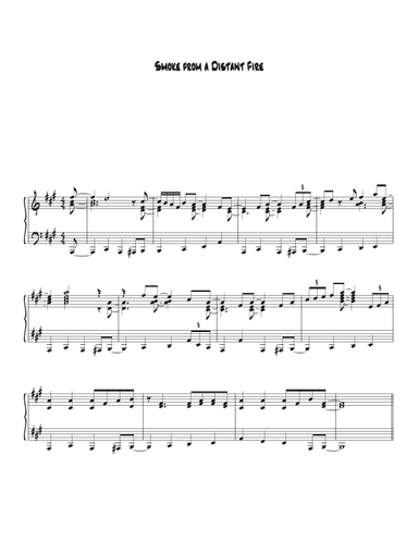Smoke From A Distant Fire (arr. Biegler)