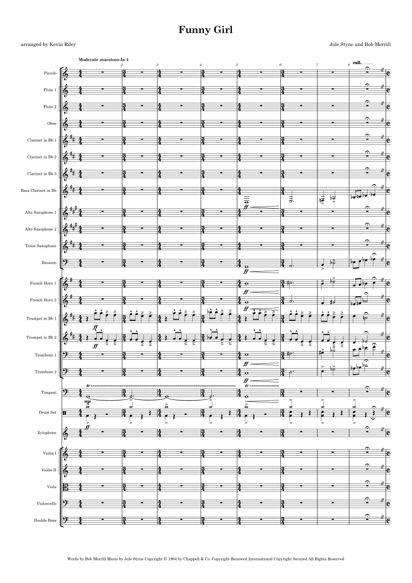 Overture - Funny Girl (arr. Kevin Riley)
