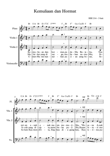 All Glory, Laud and Honnor (arr. Angie Wiranata)