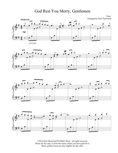 God Rest You Merry, Gentlemen (arr. Paul Thurmond)