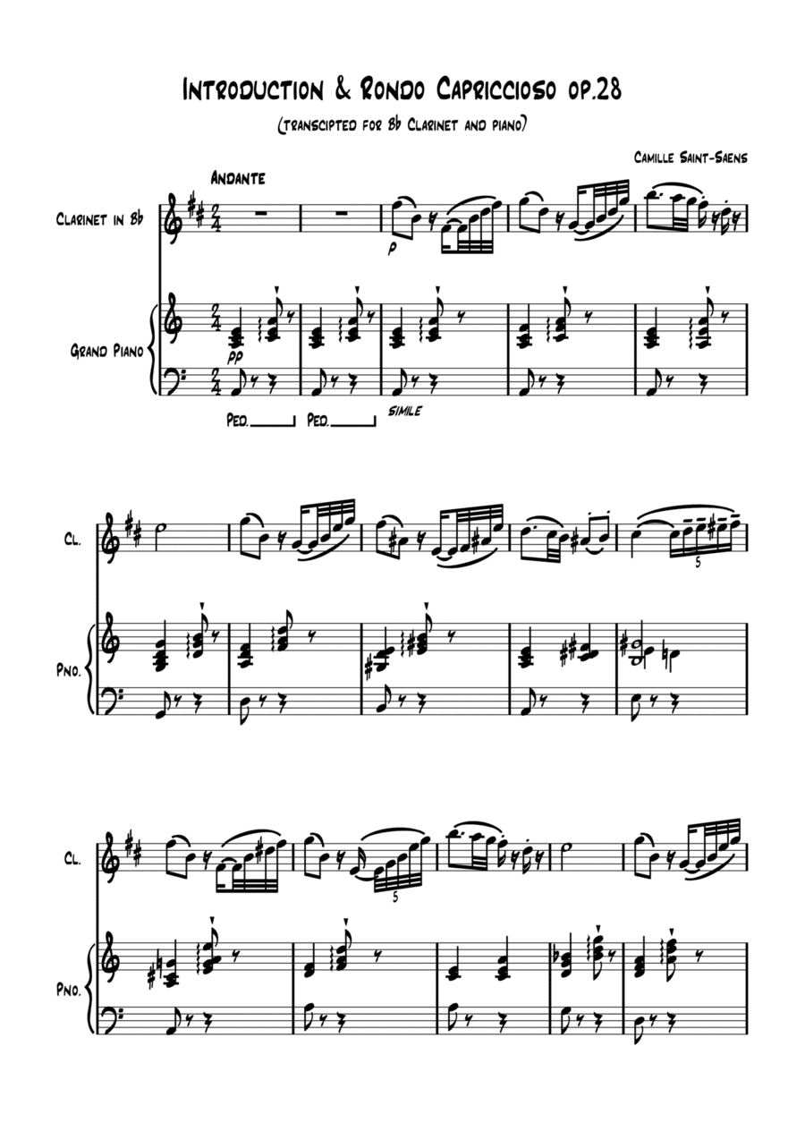 Introduction et Rondo Capriccioso (arr. Kristi Topi)