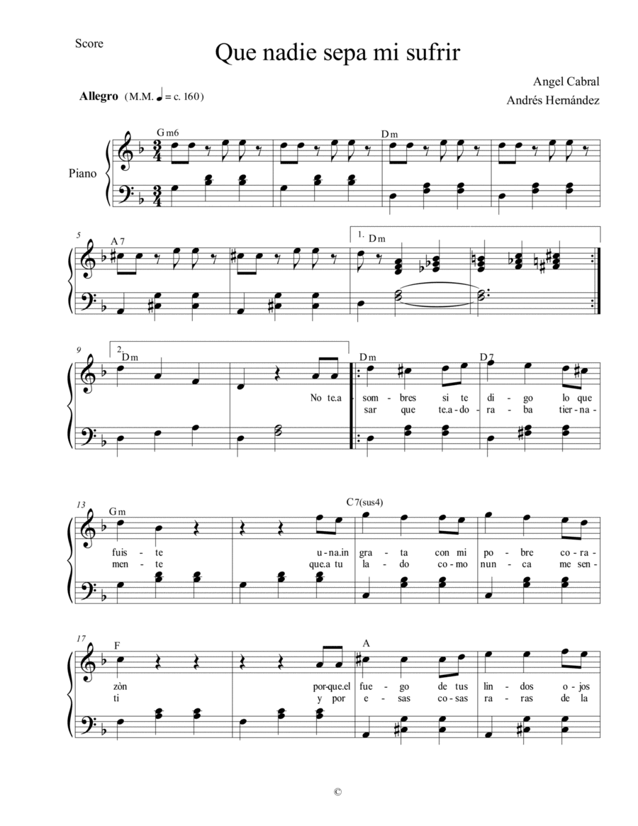 La Foule (arr. Andrés Hernández)