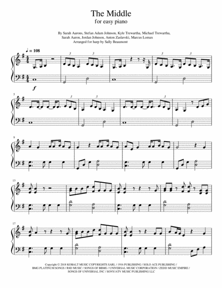 The Middle (arr. Sally Beaumont)