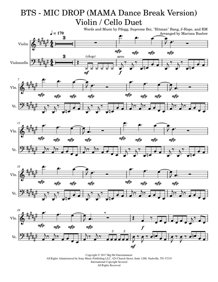 Mic Drop (arr. Marissa Buelow)