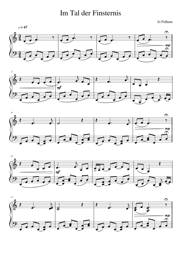 Im Tal der Finsternis