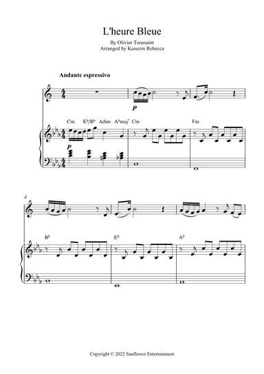 L'heure Bleue (arr. Kaiserin Rebecca)