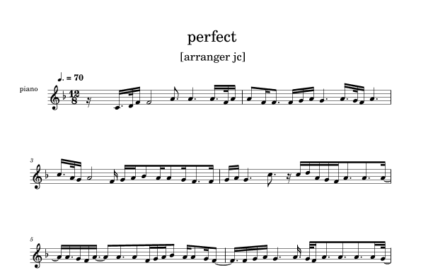 Perfect (arr. julio cesar)
