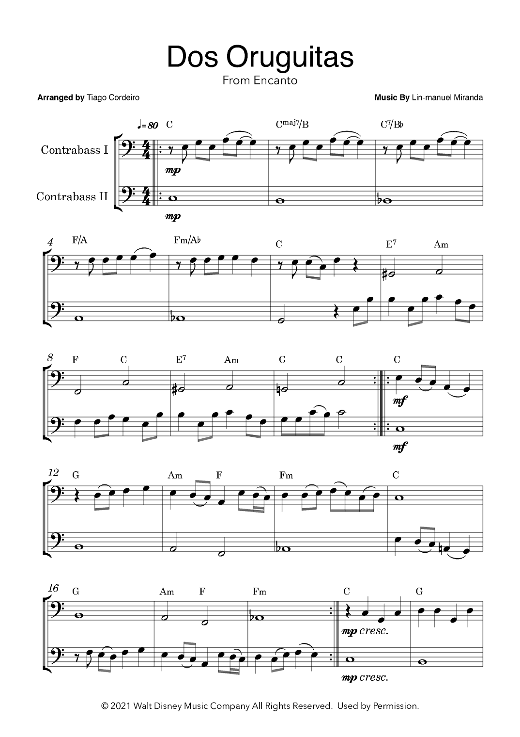 Dos Oruguitas (arr. Tiago Cordeiro)