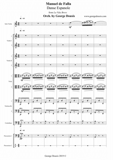 Manuel de Falla - Danse Espanole (arr. George Dousis)