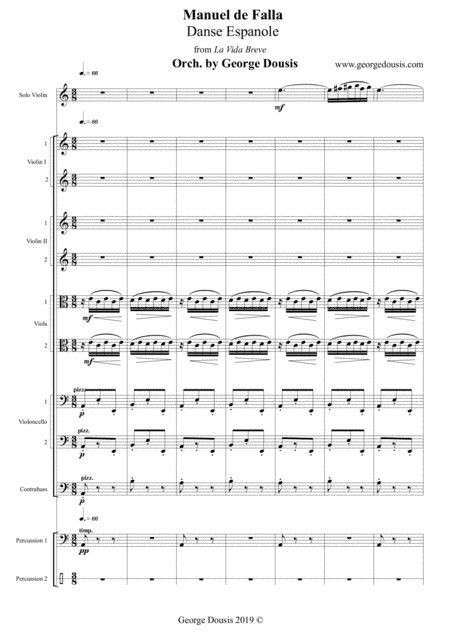 Manuel de Falla - Danse Espanole (arr. George Dousis)