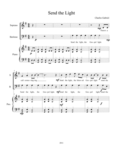 Send the Light. (arr. Alan Deyton)