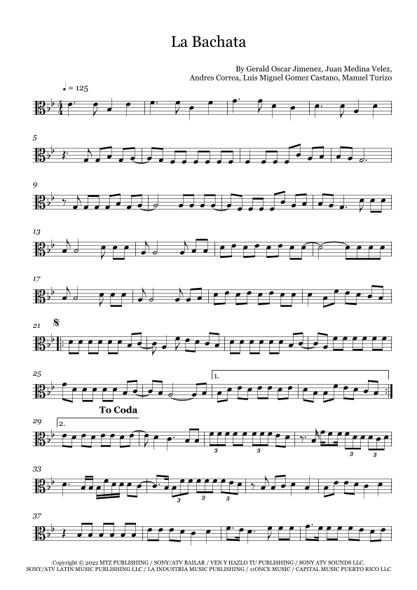 La Bachata (arr. Fernanda Moura)