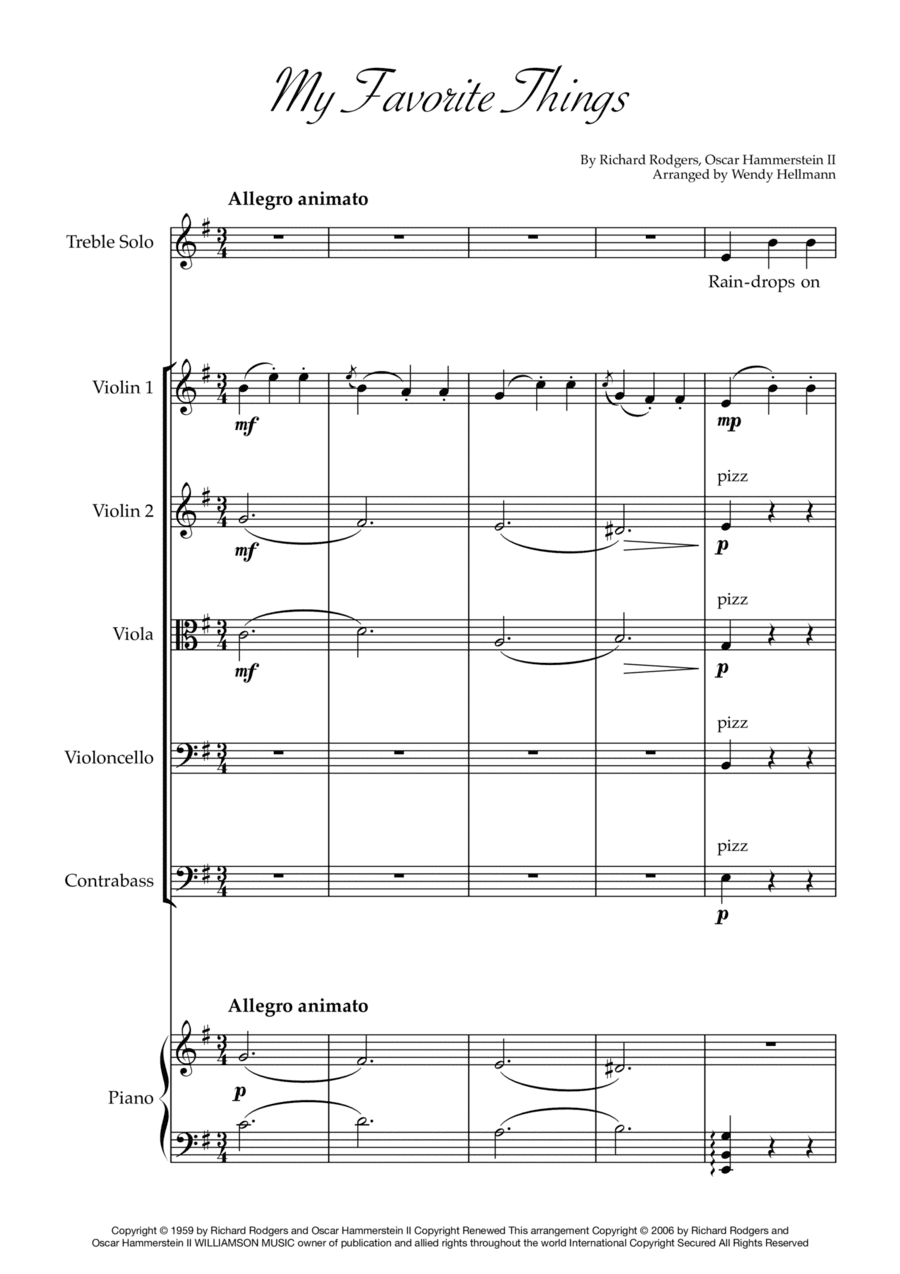 My Favorite Things (arr. Wendy Hellmann)