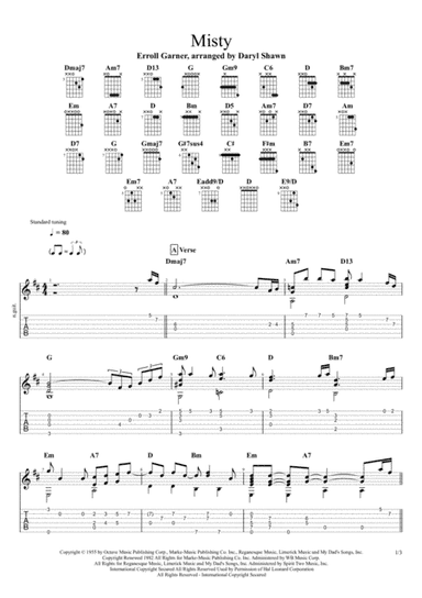 Misty (arr. Daryl Shawn)
