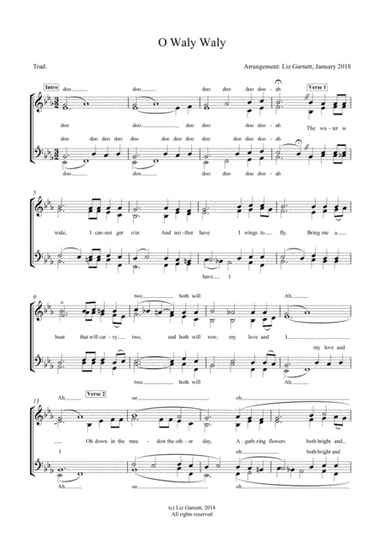 O Waly Waly (arr. Liz Garnett)