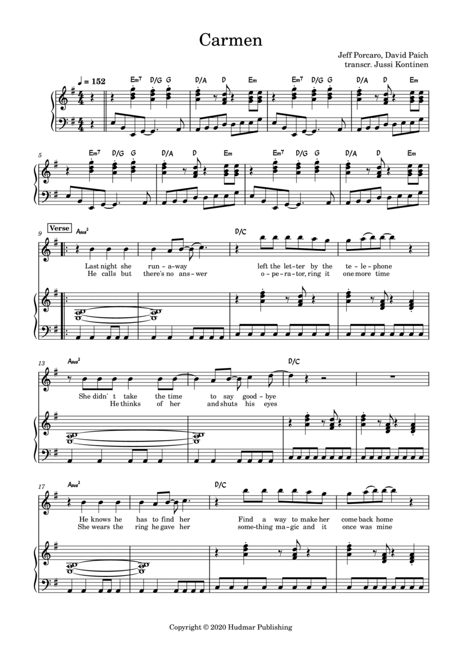 Carmen (arr. Jussi Kontinen)