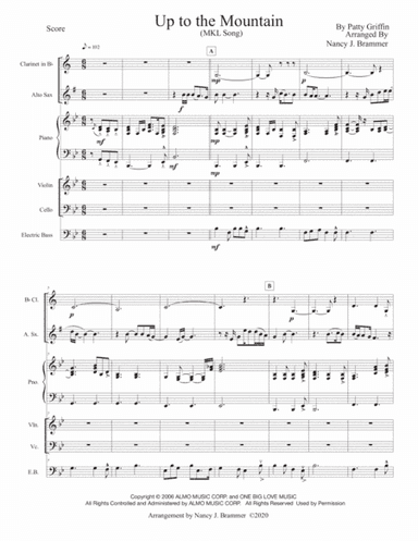 Up To The Mountain (mlk Song) (arr. Nancy J. Brammer)