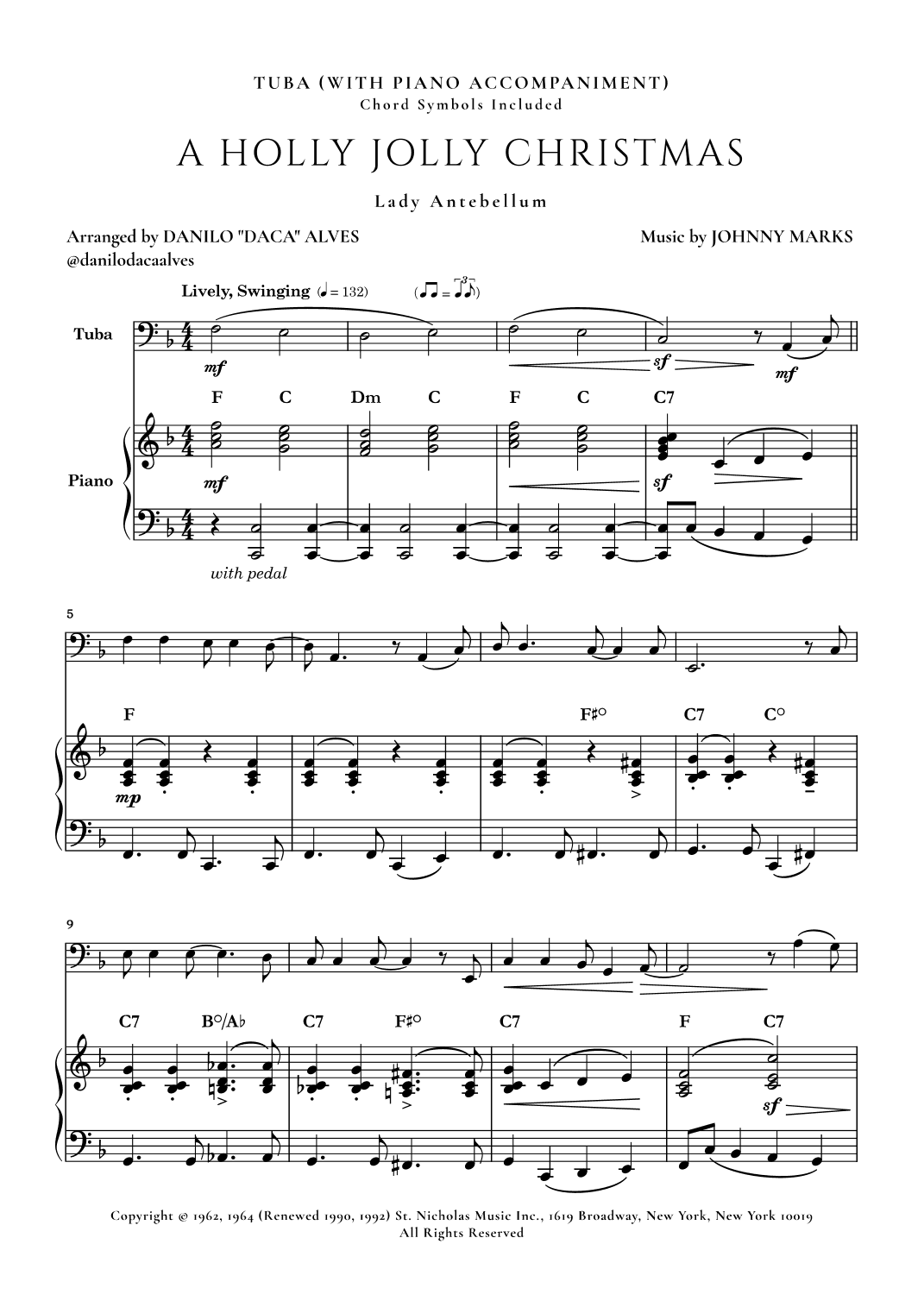 A Holly Jolly Christmas (arr. Danilo "Daca" Alves)
