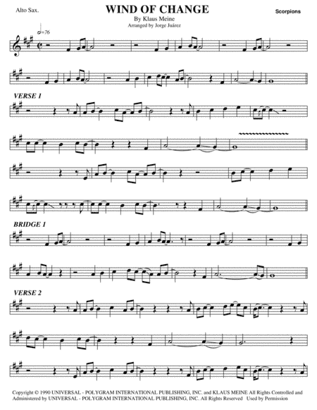 Wind Of Change (arr. Jorge Juárez)