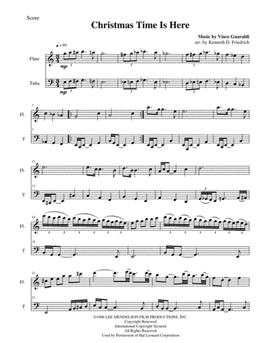Christmas Time Is Here (arr. Kenneth D. Friedrich)