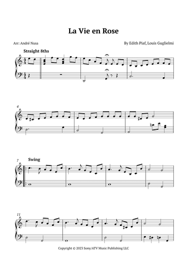 La Vie En Rose (arr. André Nusa)
