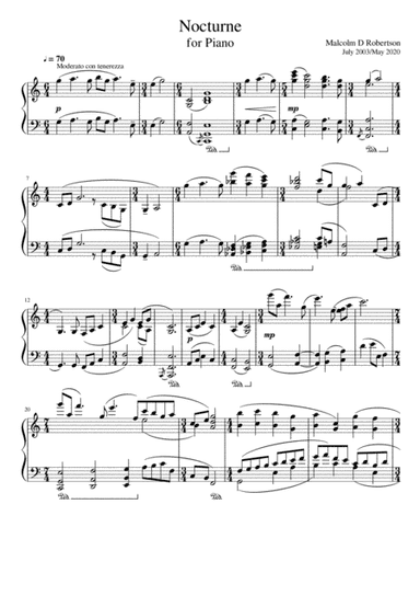 Nocturne for Piano