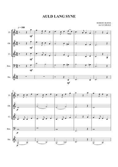 Auld Lang Syne (arr. SCMusic)