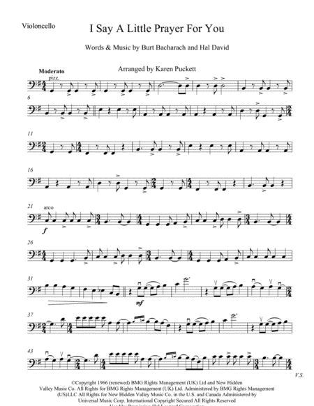 I Say A Little Prayer (arr. Karen Puckett)