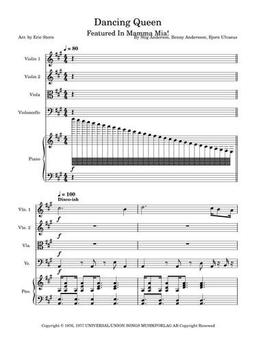 Dancing Queen (arr. Eric Stern)