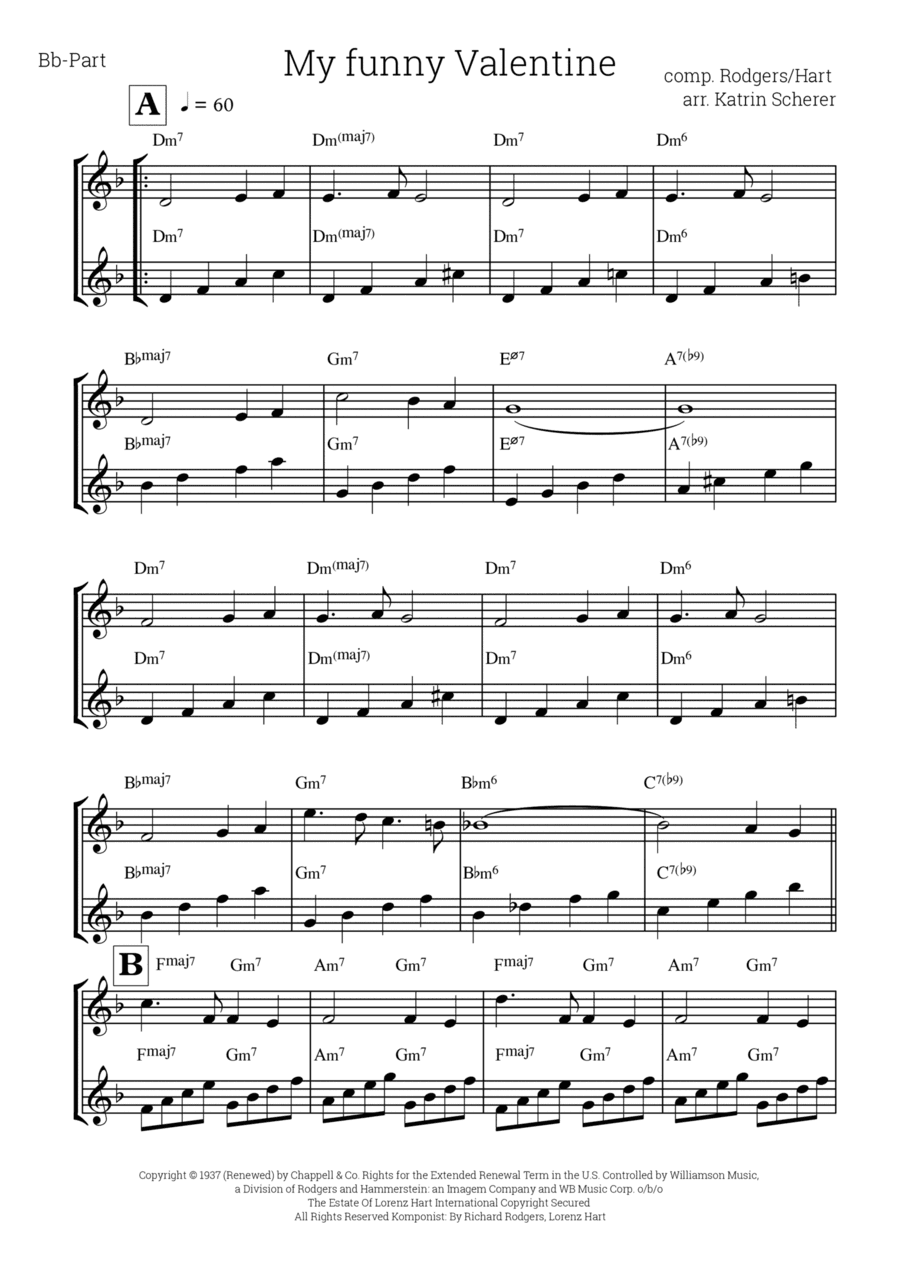My Funny Valentine (arr. Katrin Scherer)
