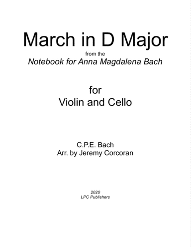 March in D Major from the Notebook for Anna Magdalena Bach (arr. Jeremy Corcoran)