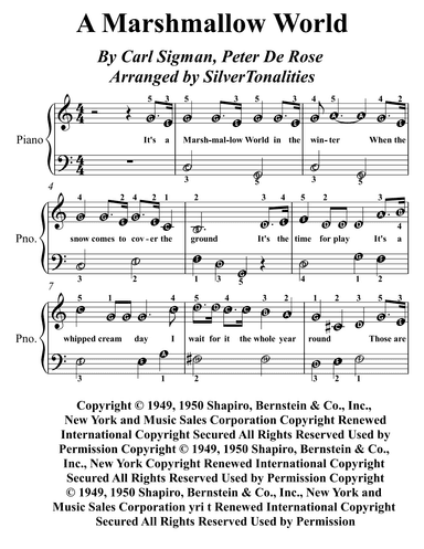 A Marshmallow World (arr. SilverTonalities)