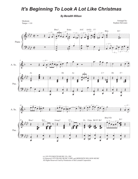 It's Beginning To Look Like Christmas (arr. Stephen DeCesare)