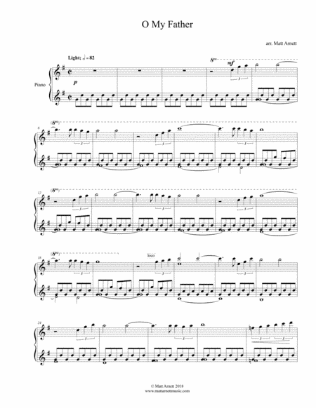 O My Father (arr. Matt Arnett)