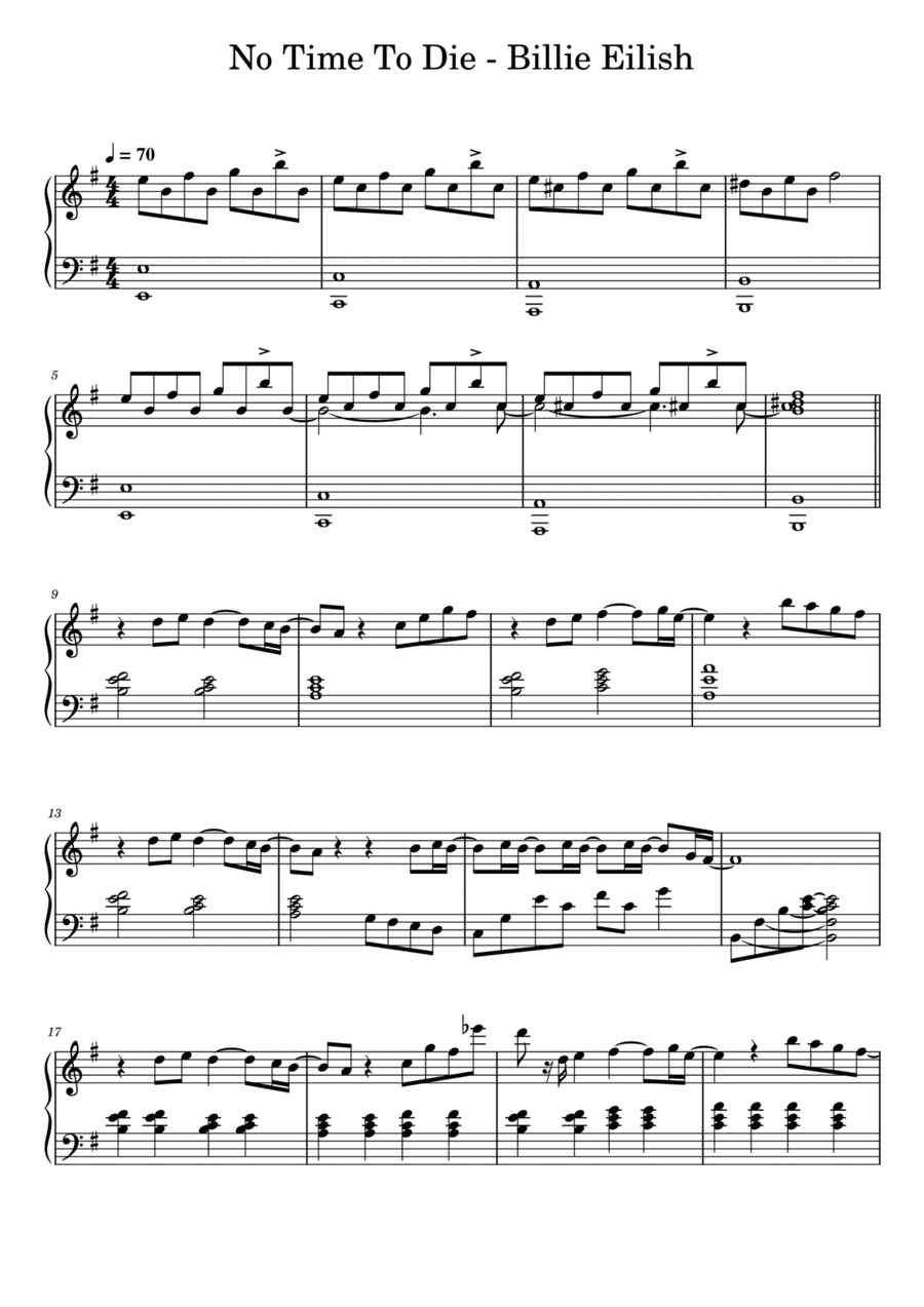No Time To Die (arr. KenBan)
