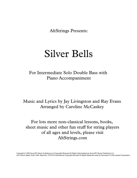 Silver Bells (arr. Caroline McCaskey)