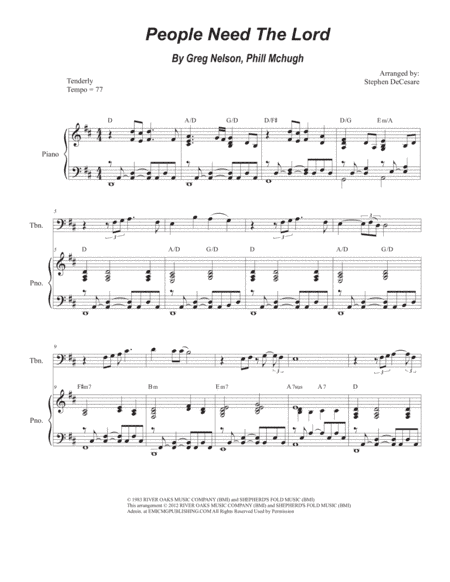 People Need The Lord (arr. Stephen DeCesare)