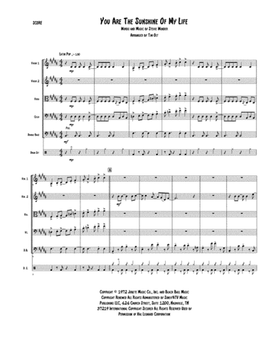 You Are The Sunshine Of My Life (arr. Tim Olt)