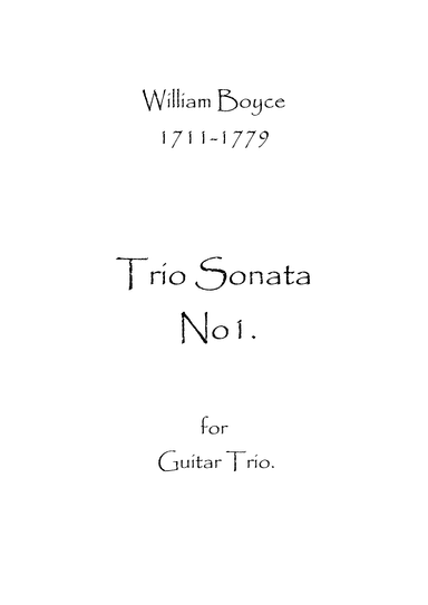 Trio Sonata No.1 (arr. Spence Bundy)