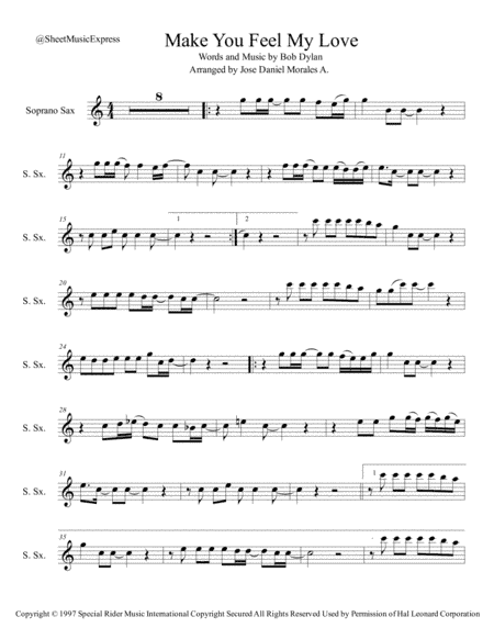 Make You Feel My Love (arr. Jose Daniel Morales A.)