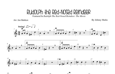 Rudolph The Red-nosed Reindeer (arr. Jon Bakken)