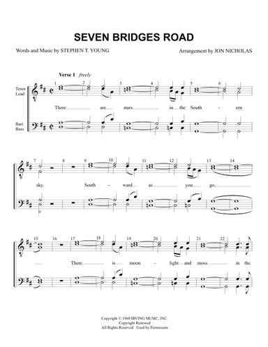 Seven Bridges Road (arr. Jon Nicholas)
