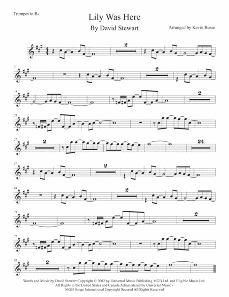 Lily Was Here (arr. Kevin Busse)