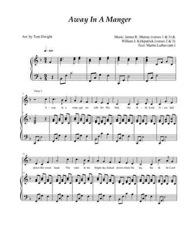 Away In A Manger (arr. Tom Dwight)